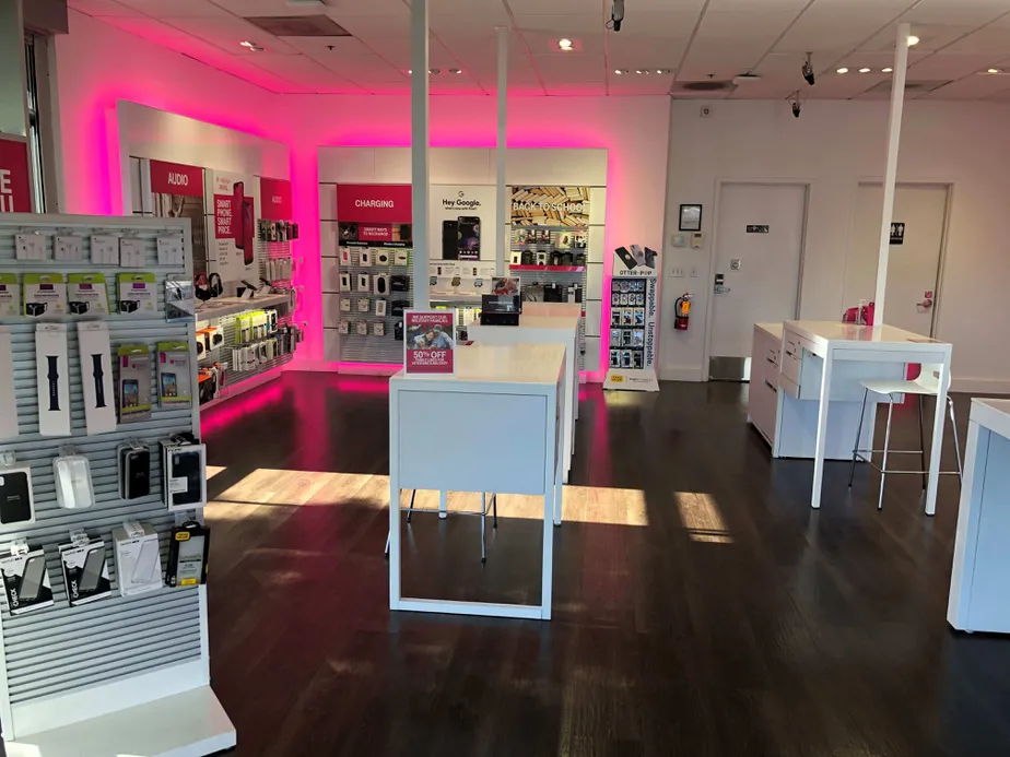 Interior photo of T-Mobile Store at Vancouver Village, Vancouver, WA