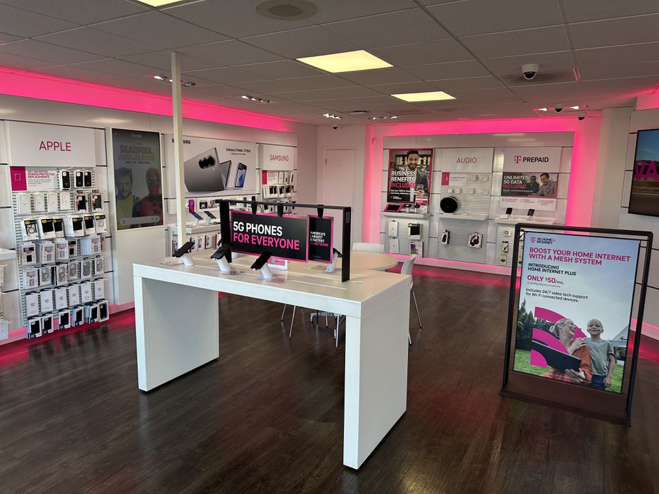 Interior photo of T-Mobile Store at Rt 38 - Lowes Center, Maple Shade, NJ