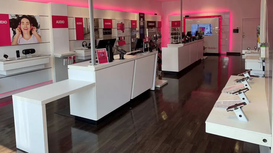 Interior photo of T-Mobile Store at Dexter St & Cross St, Central Falls, RI