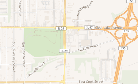 map of 244 South Dirksen Parkway Springfield, IL 62703