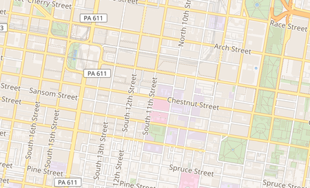 map of 1211 Chestnut St Philadelphia, PA 19107