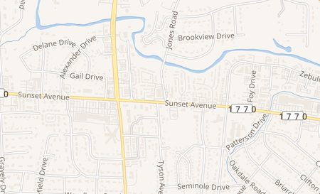 map of 3470 Sunset Ave Rocky Mount, NC 27804