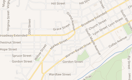 map of 1400 Market St Hannibal, MO 63401