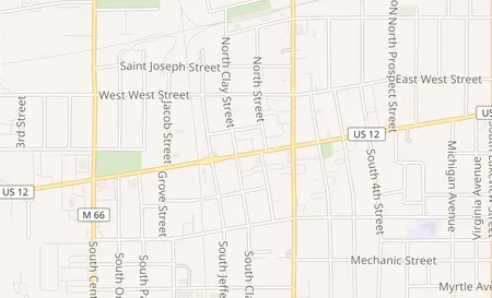 map of 223 W. Chicago Rd. Sturgis, MI 49091