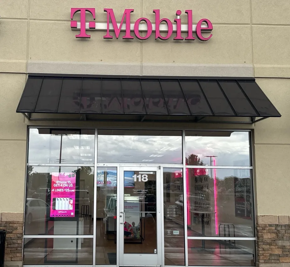  Exterior photo of T-Mobile Store at Meridian Rd & N Meridian Rd, Falcon, CO 
