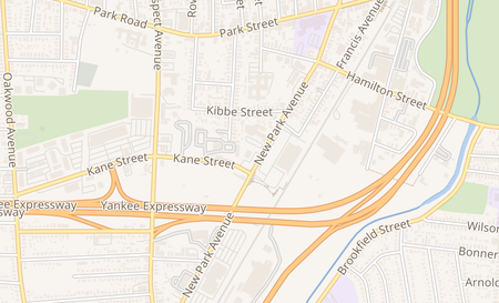 map of 213B New Park Ave Hartford, CT 06106