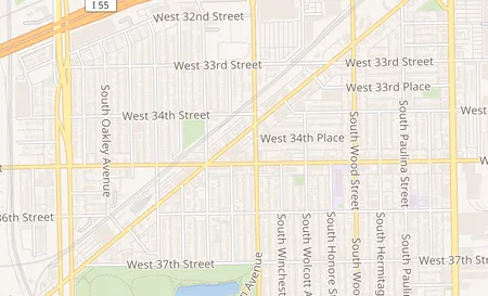 map of 3429 S Archer Ave Chicago, IL 60608