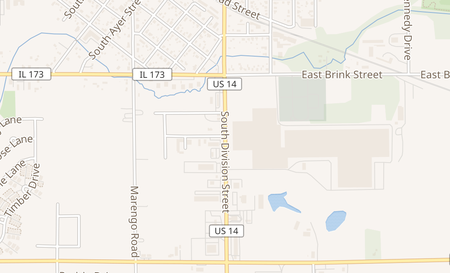 map of 100 Admiral Dr Harvard, IL 60033