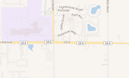 map of 6534 Us Hwy 6 Portage, IN 46368