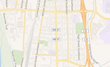 map of 1725 Broadway Blvd SE Albuquerque, NM 87102