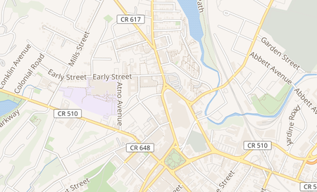 map of 90 Speedwell Morristown, NJ 07960