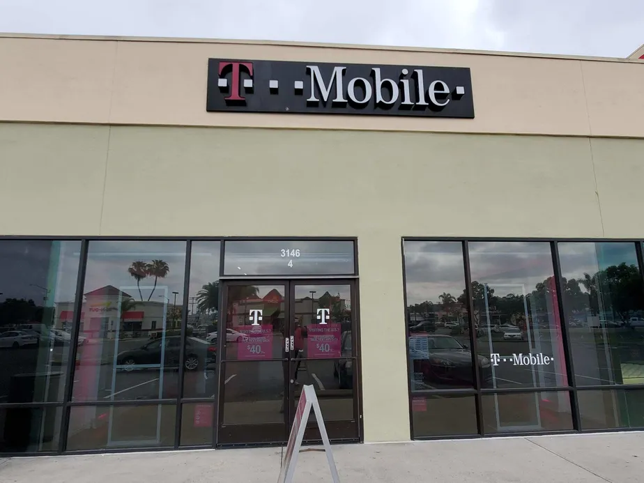 Exterior photo of T-Mobile store at Sports Arena Blvd, San Diego, CA