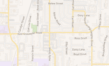map of 924 E Grauwyler Rd Irving, TX 75061