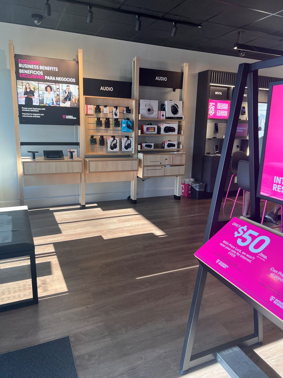 Interior photo of T-Mobile Store at William S Canning Blvd, Fall River, MA