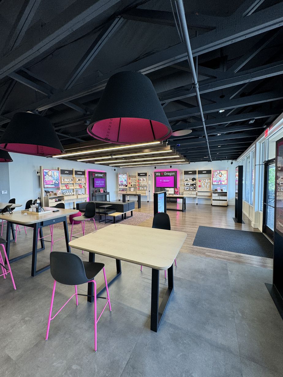Interior photo of T-Mobile Store at Progress Square, Tigard, OR