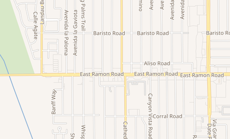 map of 68420 Ramon Rd Unit #1 Cathedral City, CA 92234