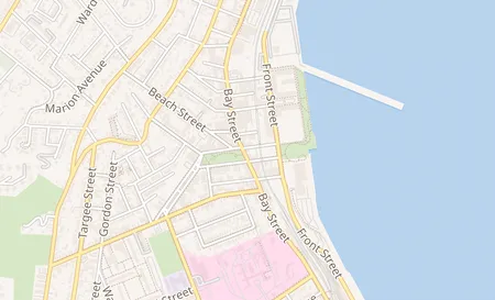 map of 611 Bay St Staten Island, NY 10304