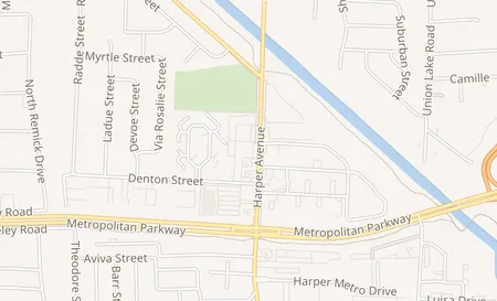 map of 37521 Harper Ave Clinton Township, MI 48036