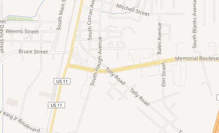 map of 401-A Memorial Blvd Picayune, MS 39466