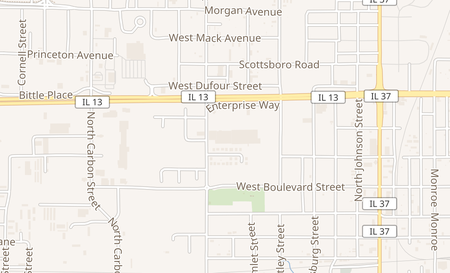 map of 1301 Enterprise Way Marion, IL 62959