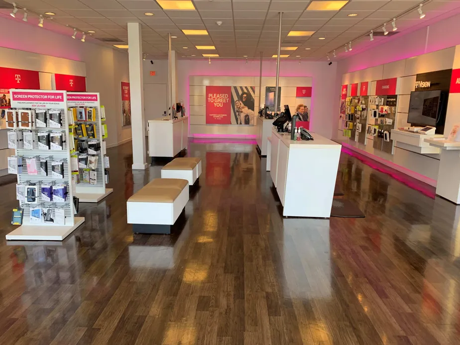 Interior photo of T-Mobile Store at El Camino Real & Trousdale, Burlingame, CA