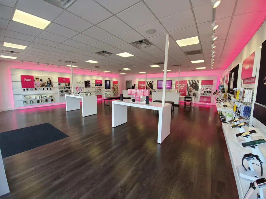 Interior photo of T-Mobile Store at McCullough & Hildebrand, San Antonio, TX