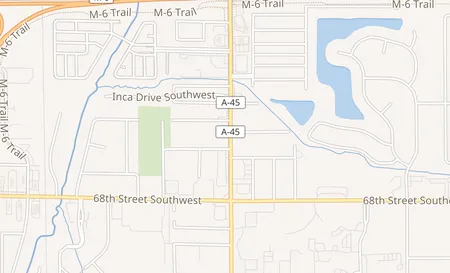map of 6619 Division Avenue Grand Rapids, MI 49548