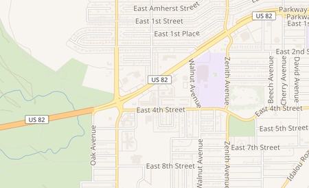 map of 1728 Parkway Dr Lubbock, TX 79403