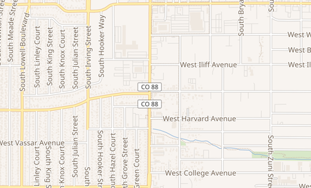 map of 2402 S Federal Denver, CO 80219