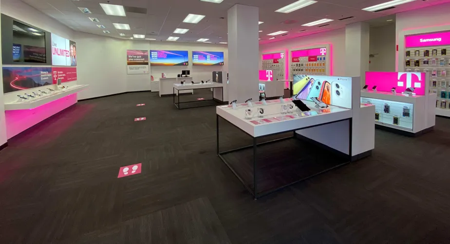 Interior photo of T-Mobile Store at Wilshire Blvd & S Mariposa Ave, Los Angeles, CA