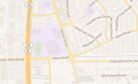 map of 11116 Airline Dr. Houston, TX 77037