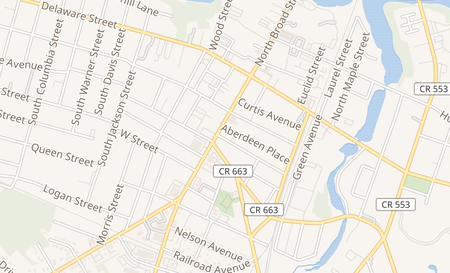 map of 148 S Broad St Woodbury, NJ 08096