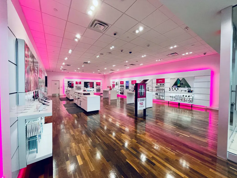 Interior photo of T-Mobile Store at La Plaza Mall, Mcallen, TX