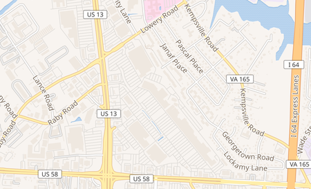 map of 5900 E Virginia Beach Blvd #244 Norfolk, VA 23502