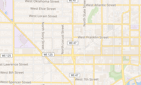 map of 201 N Richmond St Appleton, WI 54911