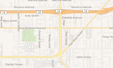 map of 364 N. 2nd Street El Cajon, CA 92021