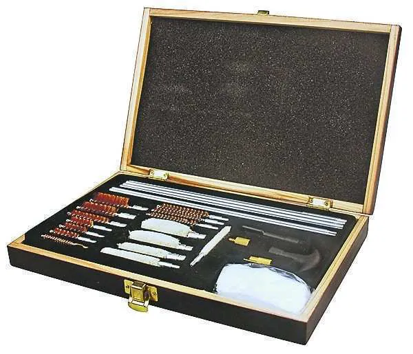 Universal Gun Cleaning Kit Deluxe Wood Case GCK31 - RFD