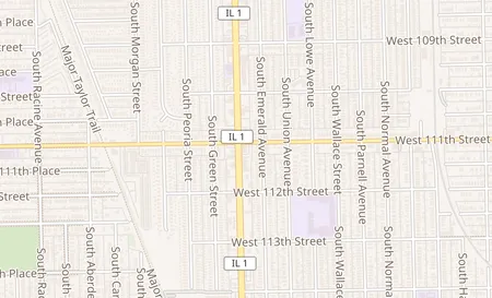 map of 11105 S. Halsted St Chicago, IL 60628