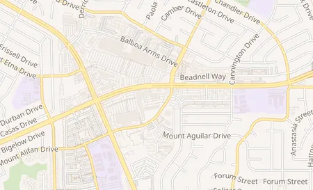 map of 5945 Balboa Avenue San Diego, CA 92111