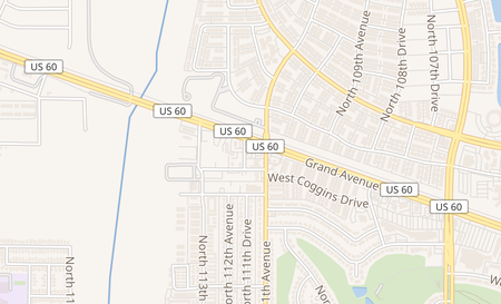 map of 11115 Grand Ave Ste 1 Youngtown, AZ 85363