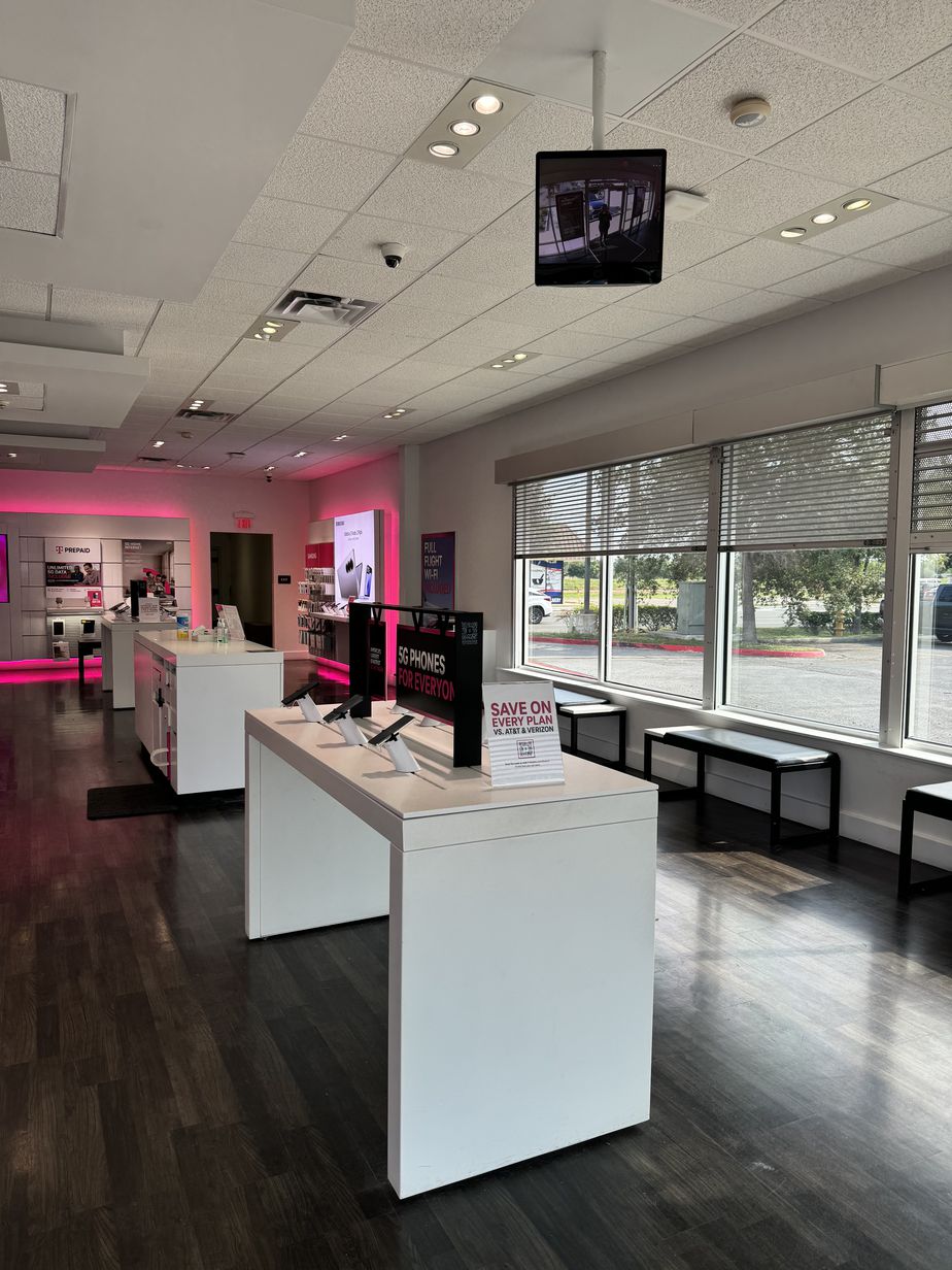 Interior photo of T-Mobile Store at Tyler & P, Harlingen, TX