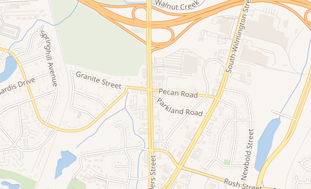 map of 2601 Saunders St Suite C Raleigh, NC 27603