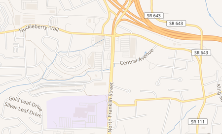 map of 1566 N Franklin St Christiansburg, VA 24073
