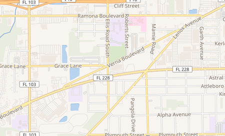 map of 5543 Normandy Blvd Jacksonville, FL 32205