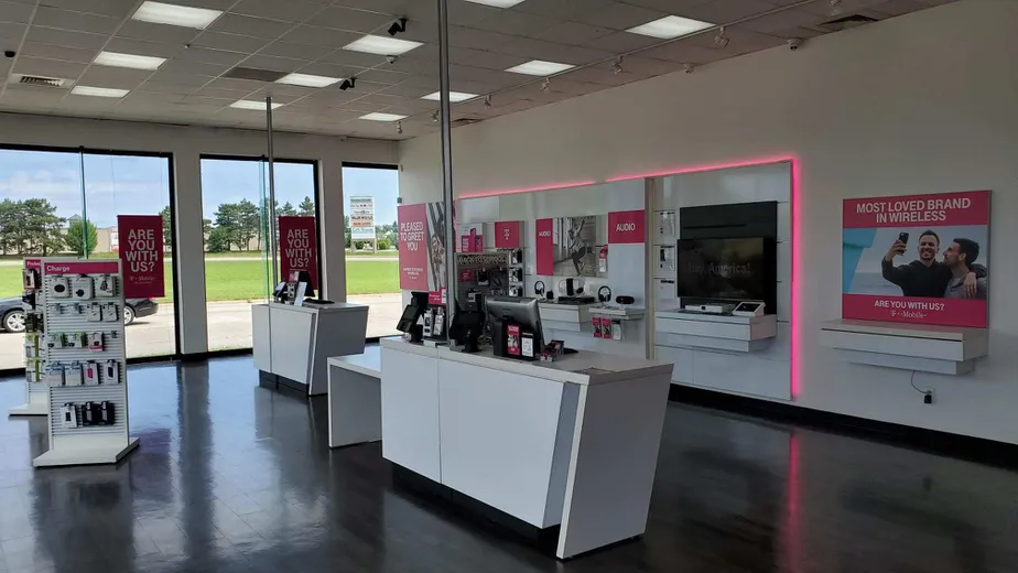 Interior photo of T-Mobile Store at Elizabeth Lake Rd. & N. Telegraph, Pontiac, MI
