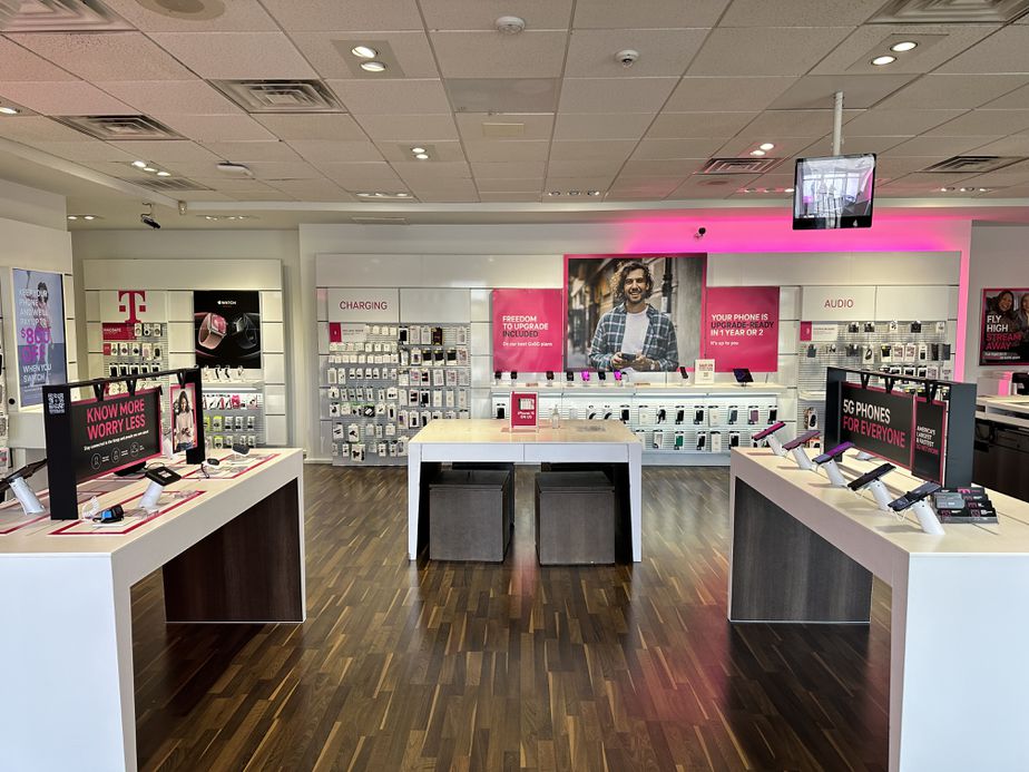 Interior photo of T-Mobile Store at Concord Mall, Wilmington, DE