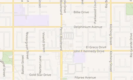 map of 14910 Perris Blvd Suite K Moreno Valley, CA 92553