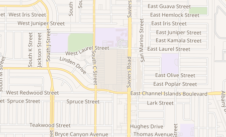 map of 2653 Saviers Rd Suite A Oxnard, CA 93033