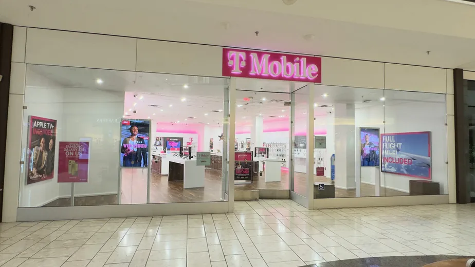  Exterior photo of T-Mobile Store at Stoneridge Mall, Pleasanton, CA 
