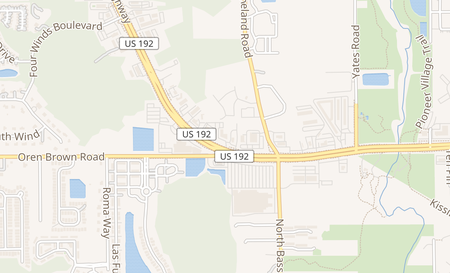 map of 4457 W Vine St Kissimmee, FL 34746